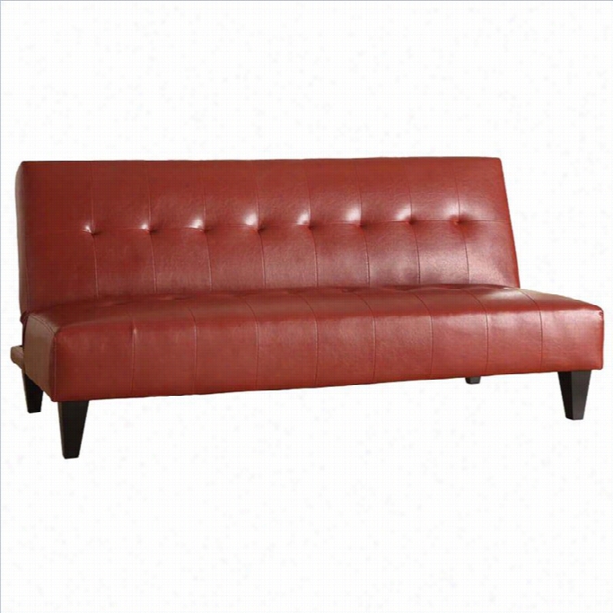 Acme Furniture Conrad Adjustab Le Sofa In Red