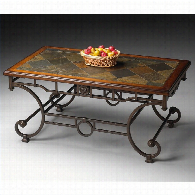 Butler Specialty Metalworks Cocktail Table In Distressed Metal Finish