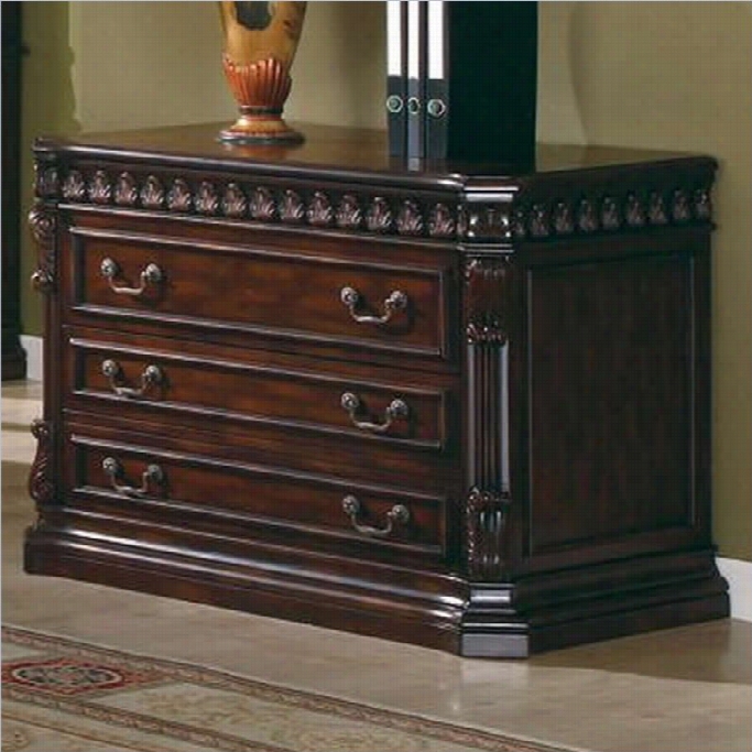 Coaster Union Hill 3 Drawer File Cabinet In Rich Brown