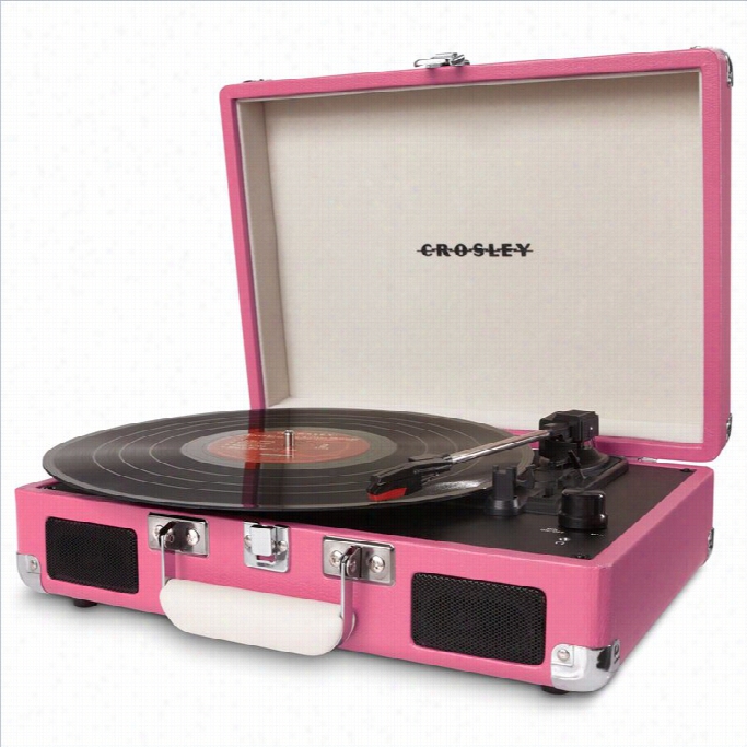 Crosley Radio Cruiser Portable Turntable In Pink