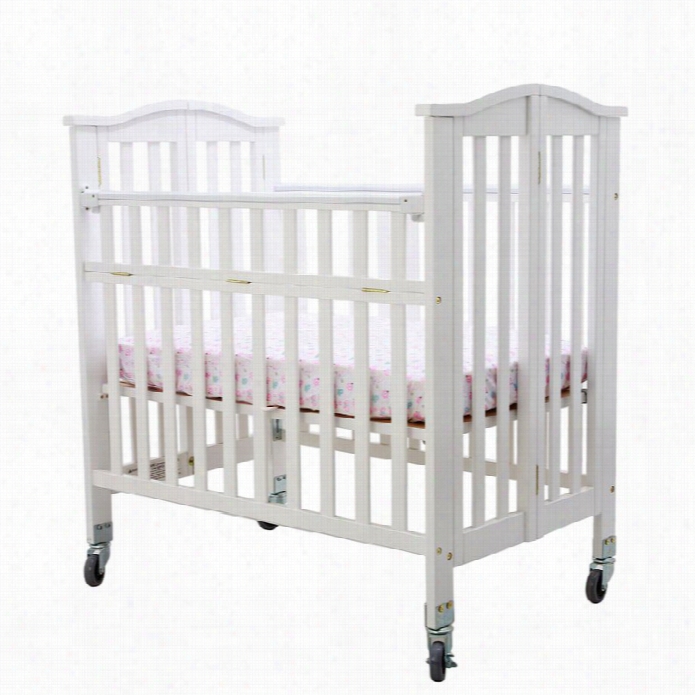 Dream On Me Juno Folding Portable Ultr A Convenience Crib In White