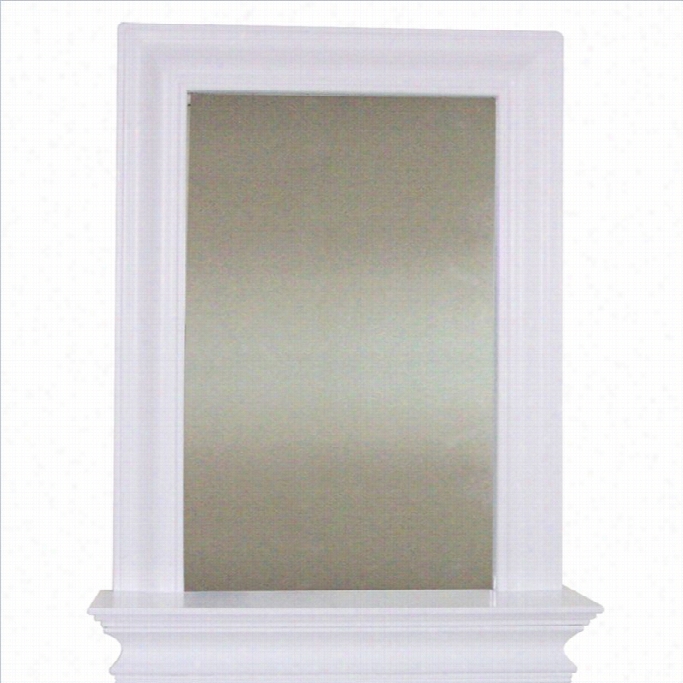 Elegant Home Fashions Strtaford Wall Mirror In White