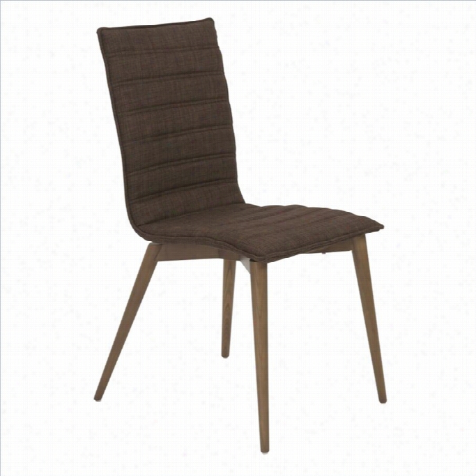 Eurosstyl Eyolannd Dining Chair In Brown And Wanlut