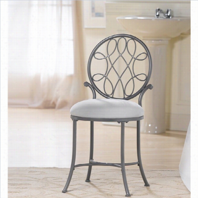 Hillsdale O'malley Vanity Stool In Gary