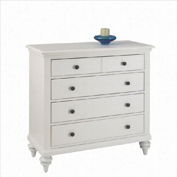 Home Syles Bermuda Chest In Brushed White Finish