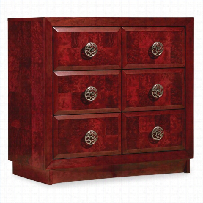 Hooker Furniture Melange 6-drawer Accent Chest In Poppy Red