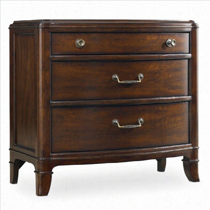 Hooker Furniture Paliisade 3-drawer Nightstand In Walnut