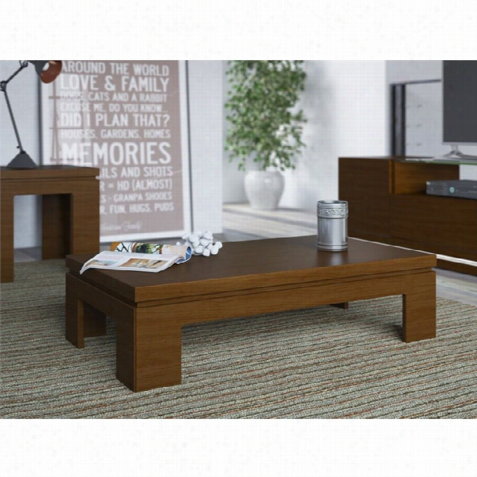 Manhattan Comort Bridge 2.0 Seriesc Offee Table In Nut Brown