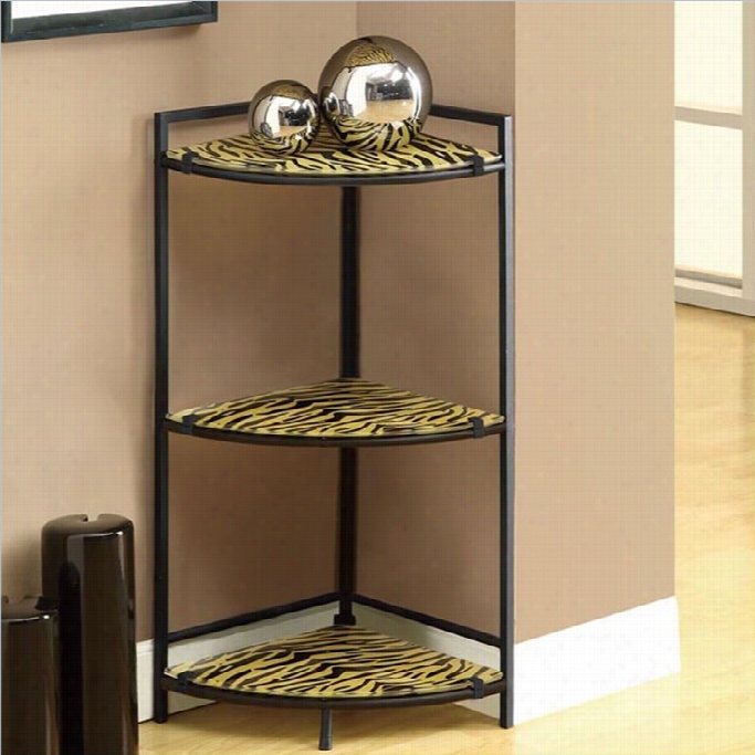 Monarch 30 Accent Table With Tiger Tempered Glass In B Lack