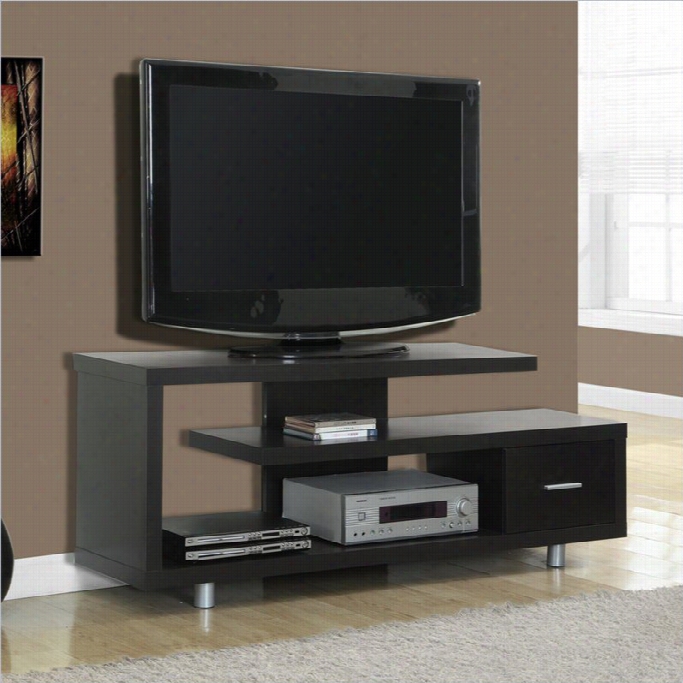 Monarch 60 Hollow-core Tv Console In Cappuccjno