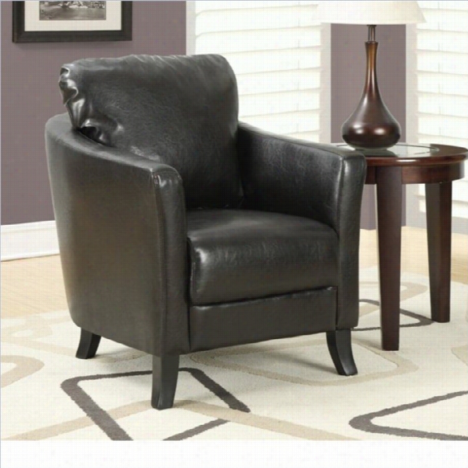 Monarchfsux Leather Accent Chairi N Brown