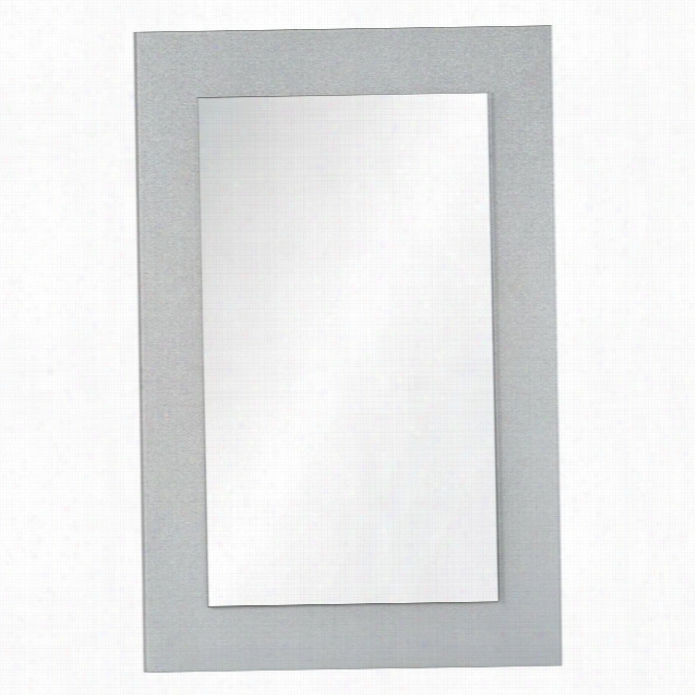Renwil Ziegler Mirror  In White And Silver