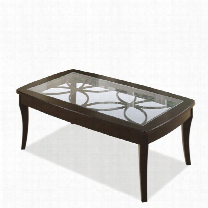 Riverside Annandale  Rectangular Cocktail Table In Dark Mahovany