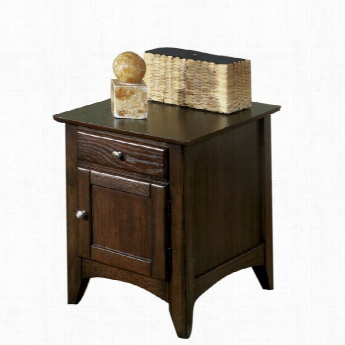 Rive Rside Furniture Metro Ii Dooreed End Chest In E Bony Brown