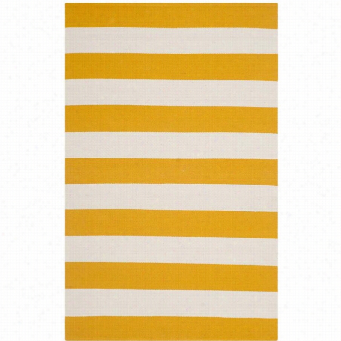 Safavieh Montauk Yellow Contemporary Rug - Runner 2'6 X 4'