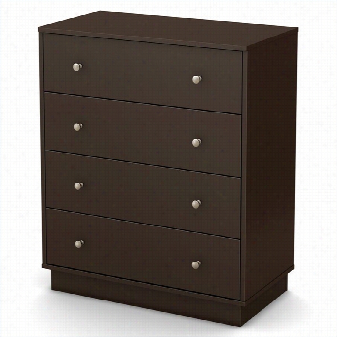 Soth Shore Litcgi Four Drawer Chrst In Chocolate