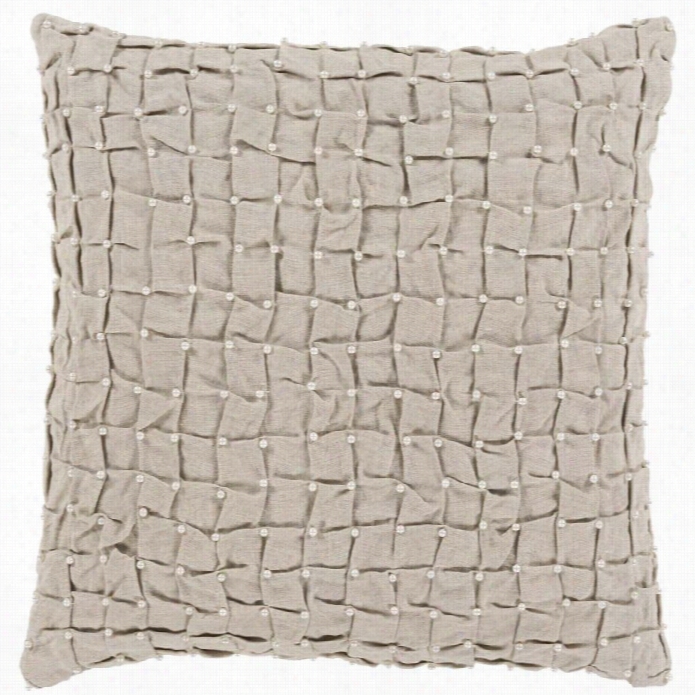 Surya Dianq Poly Fjlll 20 Square Pil Low In Gray