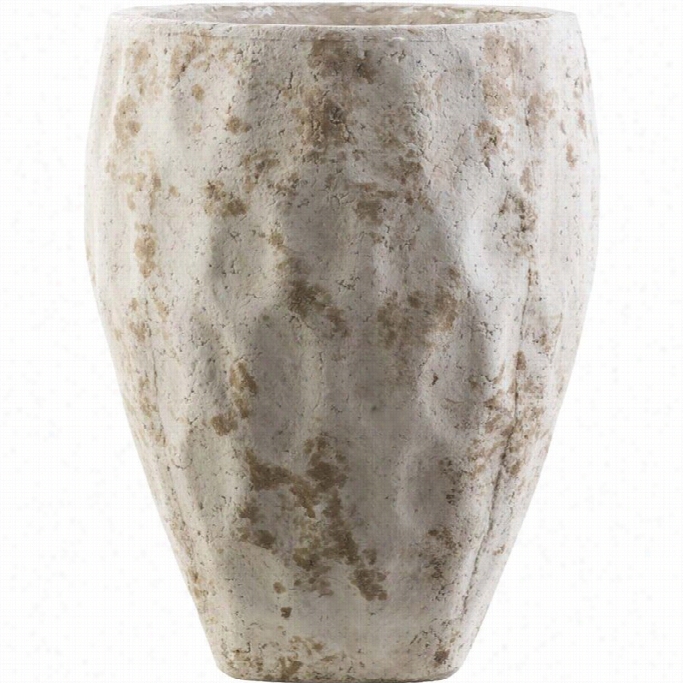 Surya Dune 25.8 X 20.1 Ceramic Pot In Olive