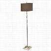 Uttermost Richland Ivory Marble and Brass Floor Lamp