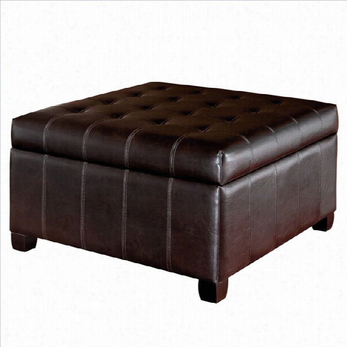 Trent Home D Ebra Storage Ottoman In Brown