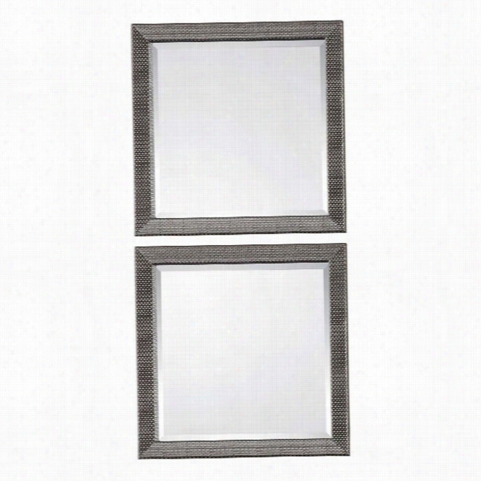 Uttermost Alliasilver Square Mirrors( Set Of 2)