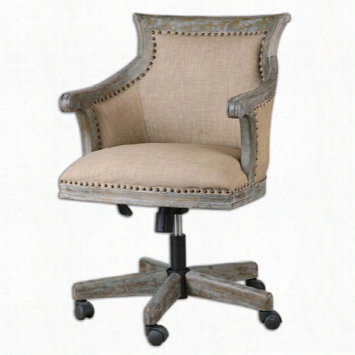 Uttermost Kimalina Linen Accent Chair