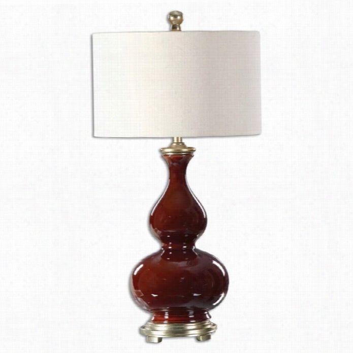 Uttermost Sorrell Burugndy Table Lamp