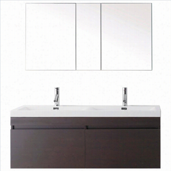 Taste For Curiosities Usa Zuri 55 Pol Ymarble Double Athroom Vanity Cabinet Set In Wenge