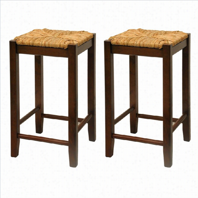 Cheerful Regalia 24 Counter Ba Rstools In Antique Wlnut (set Of 2)