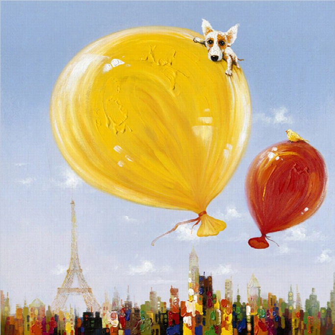 Yosemite Artwork - Balloons Over Paris