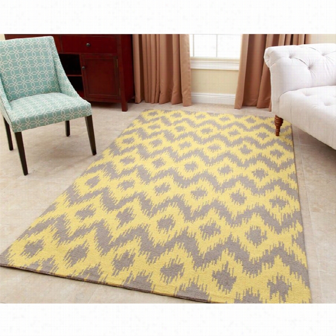 Abbyon Living5' X 8' New Zaeland Wool Rug In Dion Yellow