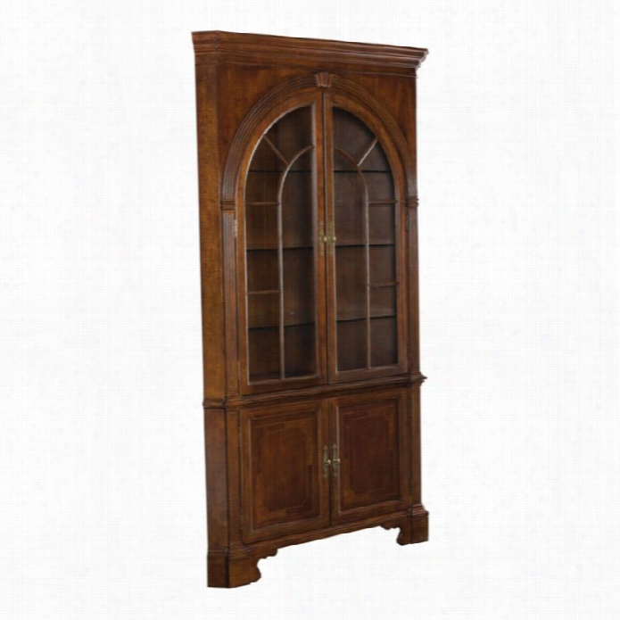 Ameriacn Drew Cherry Grove Corner China Cabinet