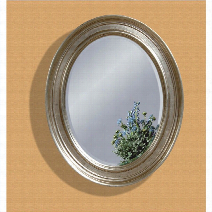 Bassett Mirror Bellagio Wall Mirror In Silver Leaf