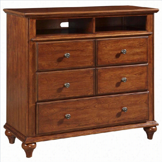 Broyholl Hayden Place Media Chest In Light Cherry