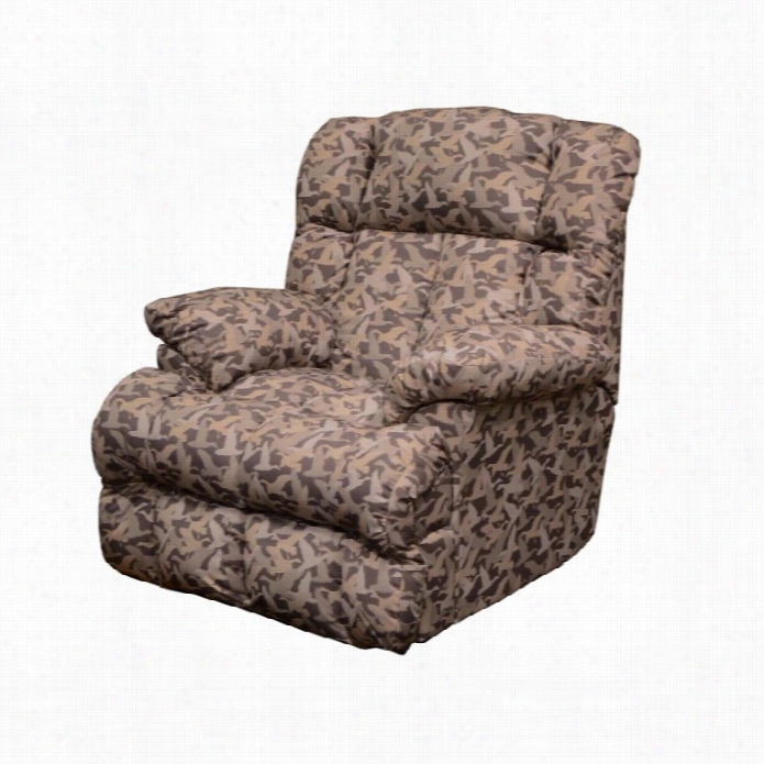 Catnapper Duck Dynas Ty Power Lay Flat Fabric Recliner In Duck Camo