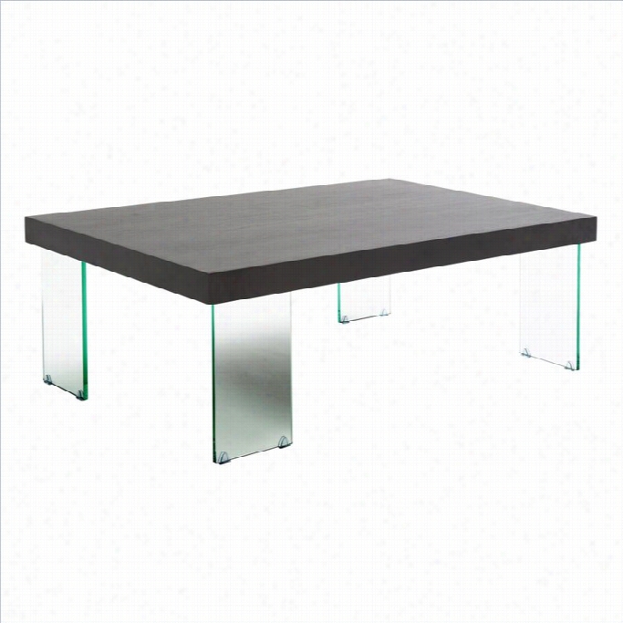 Eurostyle Cabrio  Coffeee Table Glass In Clead Nd Wenge