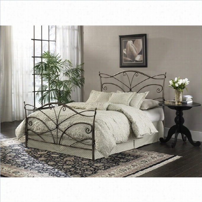 Fashion Bed Papillon Brushed Bronze Bed In Brushed Bronzee-full
