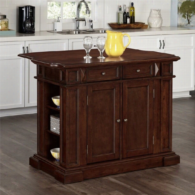 Hom Styles Americana Kitchen Island Inn Cherry