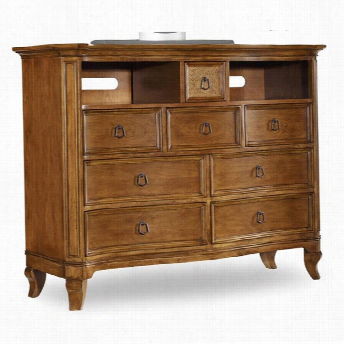 Hooker Furniture Windward 8-drawer Media Chest In  Light Brow Ncherry