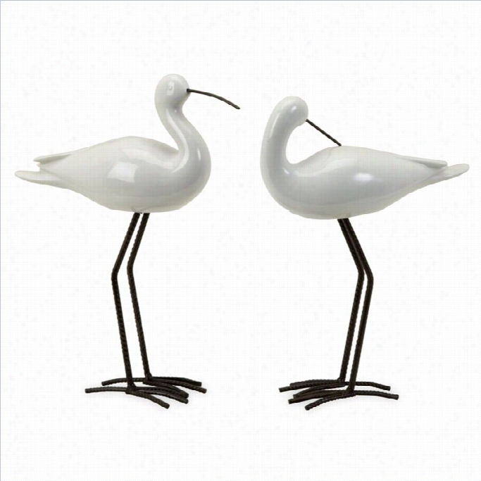 Ima Corporation Shire Ceramic Seabirds (set Of 2)