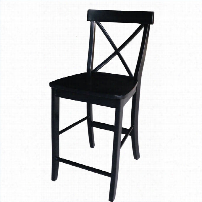 International Conecpts X-back 24 Stool In Black