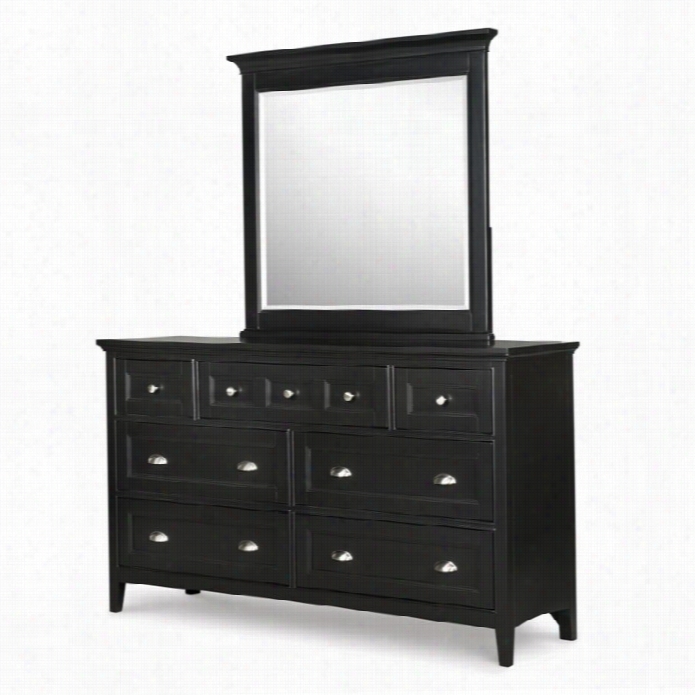 Magnussen Southampton Double Dresser And Mirror Set