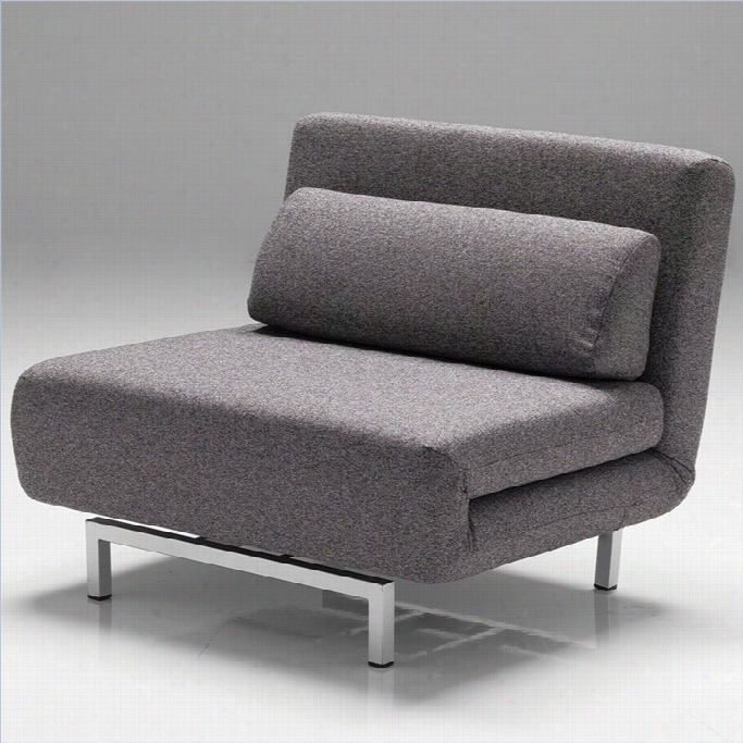 Mobital Iso Chair-bed In Charcpal Tweed