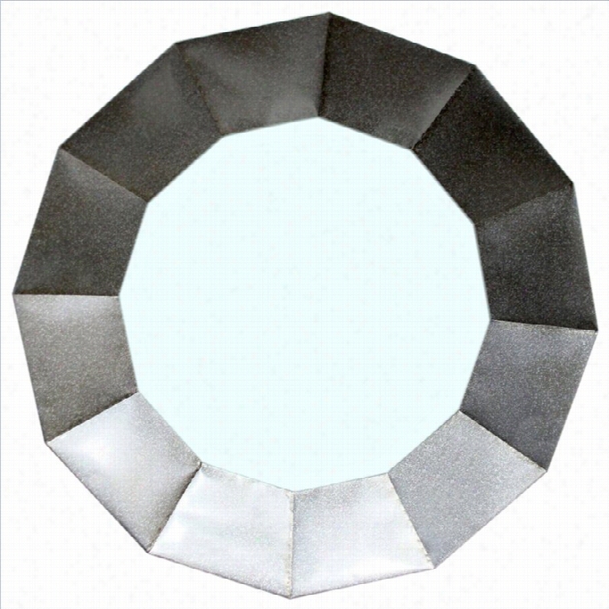 Moe'sdodecagon Mirror In Silver