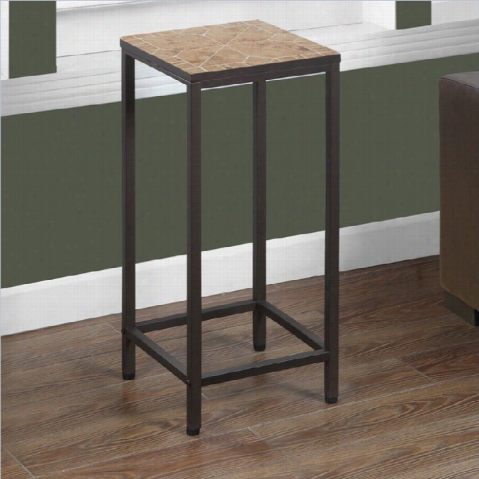 Monarch 28 Plant Stand In Hammerde Brown Withterracotta Tiel Top