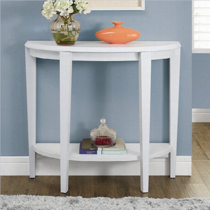 Monarch 36 Console Accent Table In White