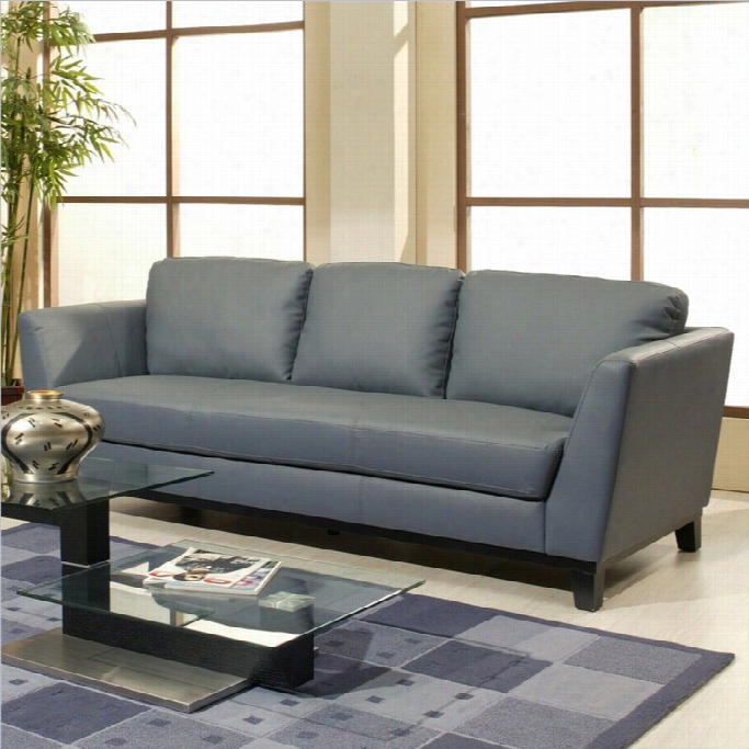 Pastel Furniture New Zealand Leather Sofa In Gray