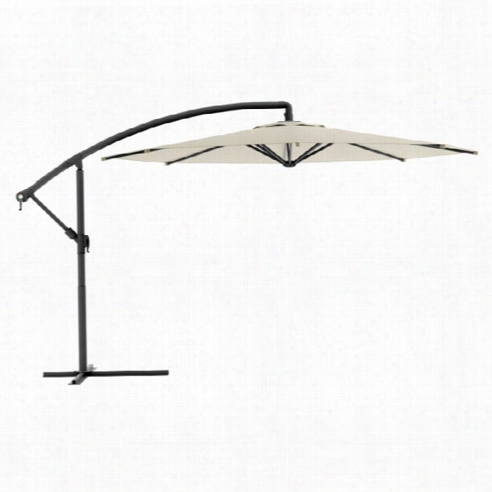 Sonax Corliving Offset Patio Umbrella In Warm White