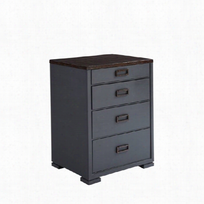 Stanley Villa Couture Glaa Nightstand In Bluestone