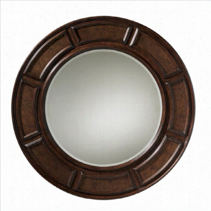 Tommy Bahama Domicile Kilimanjaro Helena Round Mirror In Tangiers